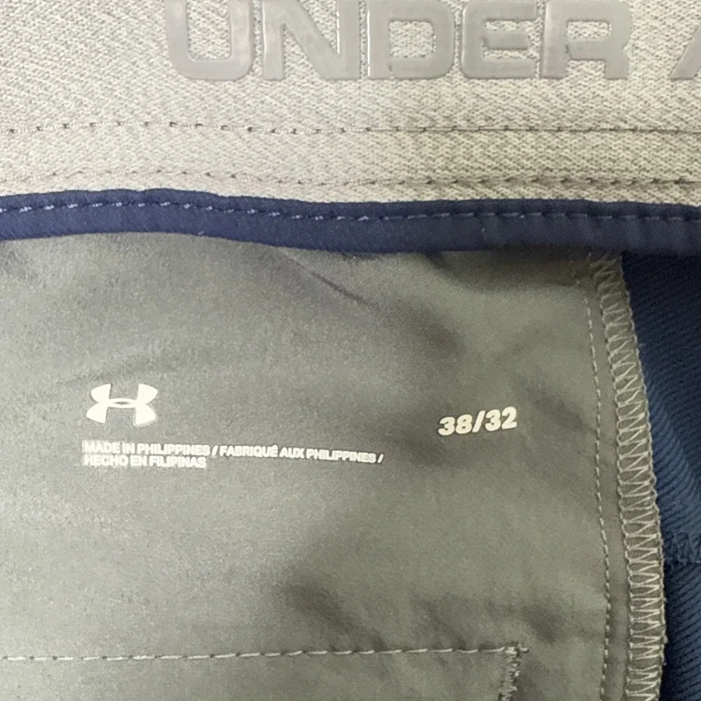 Under Armour Pants Mens 38 x 32 Navy Golf Performance Stretch 4 Pocket 1342263‎
